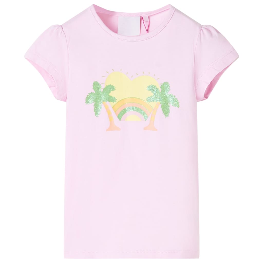 vidaXL Kinder-T-Shirt Hellrosa 104