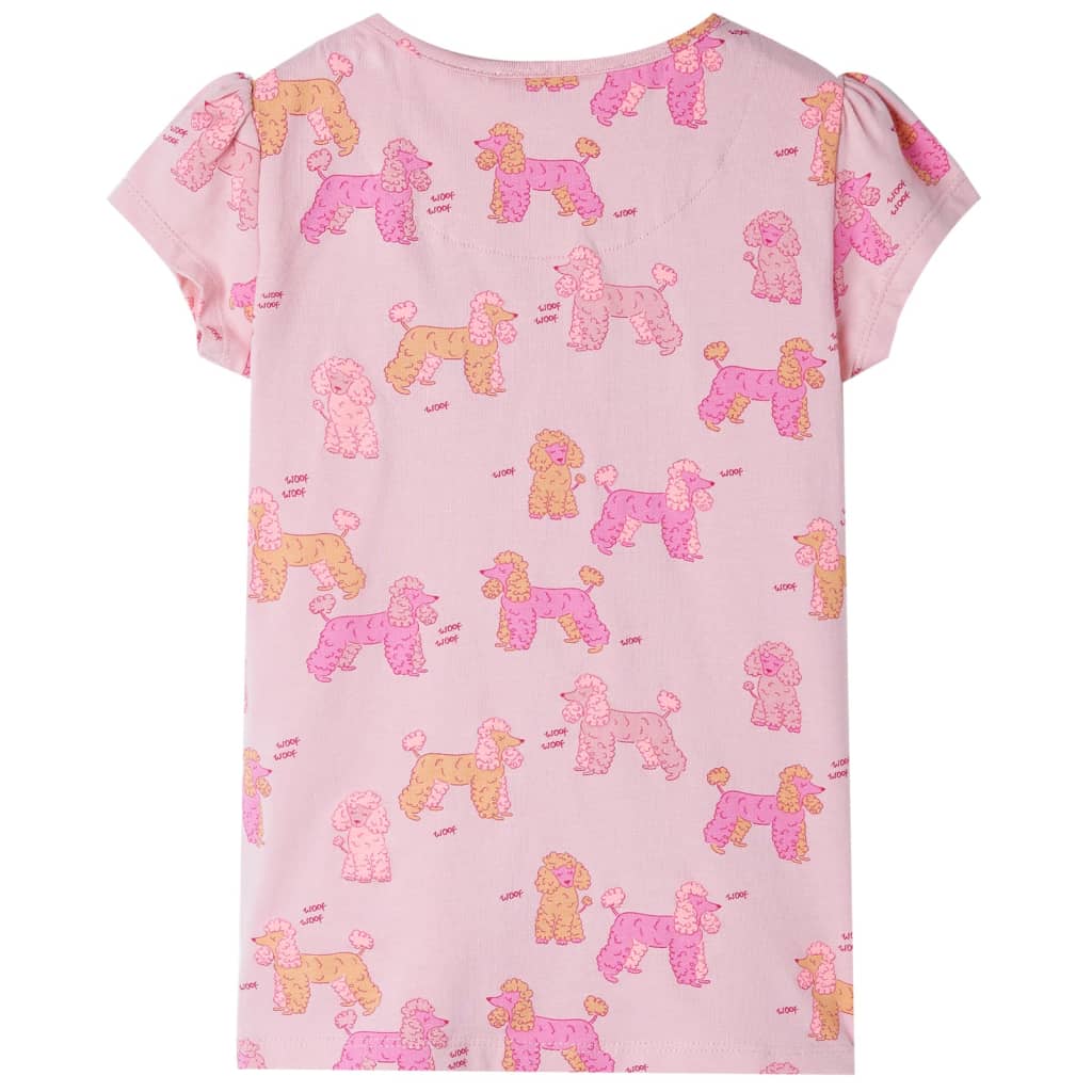 Thumbnail - vidaXL Kinderpyjama mit Kurzen Ärmeln Hellrosa 128