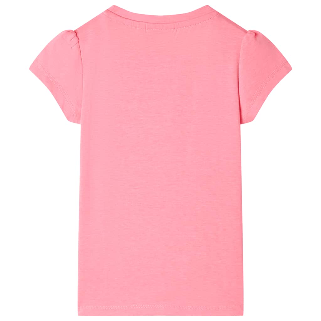 vidaXL Kindershirt 104 neonroze afbeelding