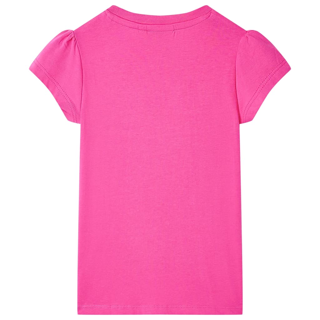 vidaXL Kindershirt 92 donkerroze afbeelding