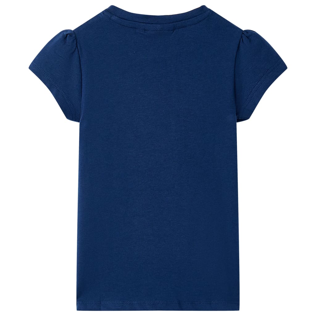 vidaXL Kindershirt 104 marineblauw afbeelding