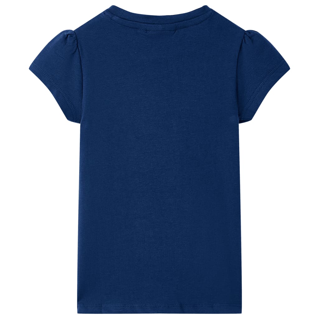 vidaXL Kindershirt 128 marineblauw afbeelding