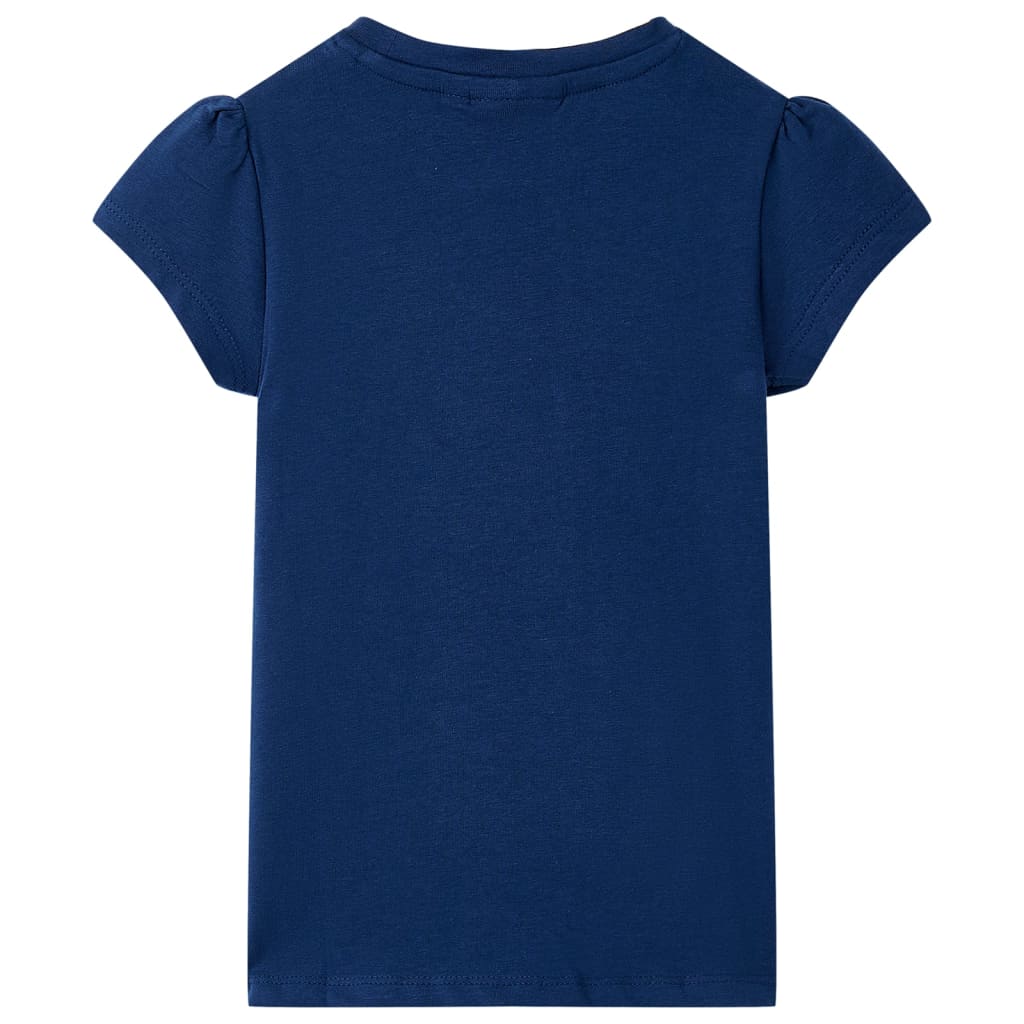 vidaXL Kindershirt 140 marineblauw afbeelding