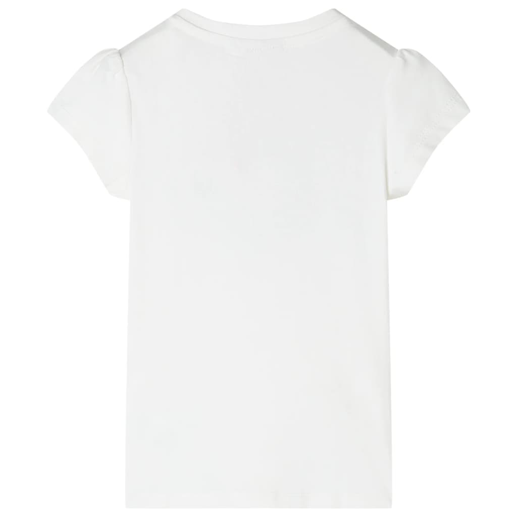 vidaXL Kindershirt 92 ecru afbeelding