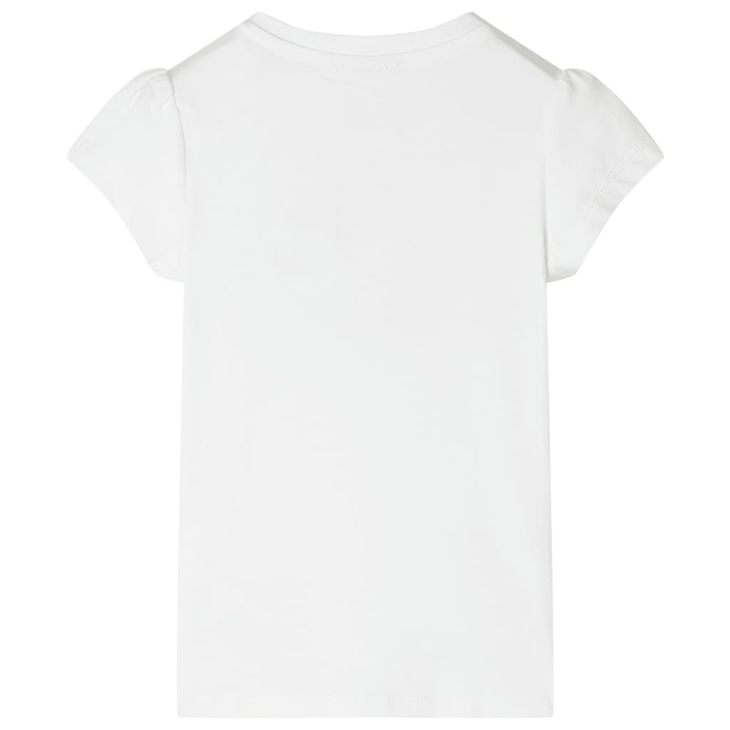 vidaXL Kindershirt 116 ecru afbeelding