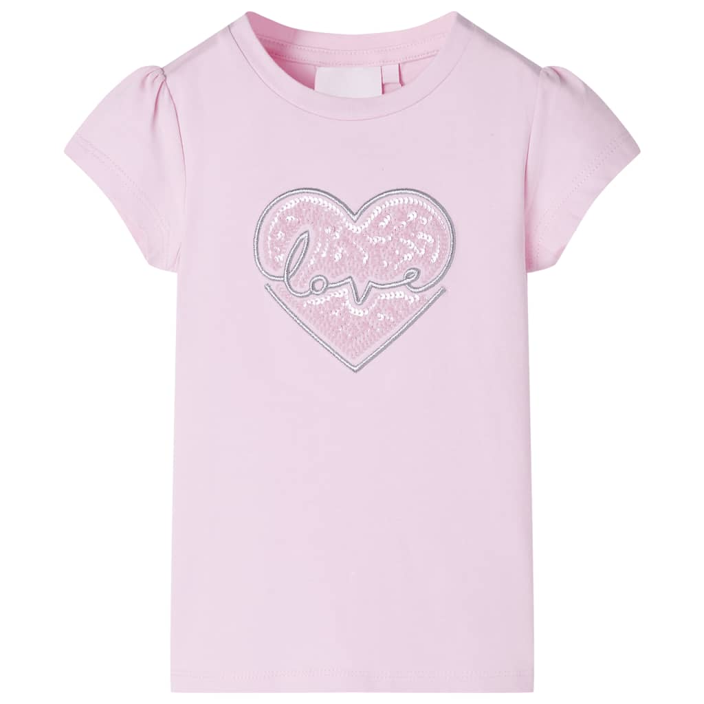 vidaXL Kinder-T-Shirt Hellrosa 104