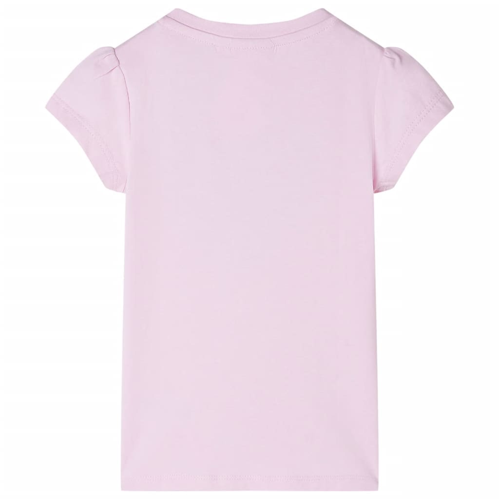 vidaXL Kindershirt 128 lichtroze afbeelding