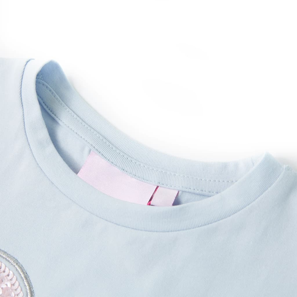 Thumbnail - vidaXL Kinder-T-Shirt Hellblau 140