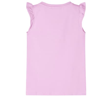 T-shirt enfants avec manches &agrave; volants lila 92