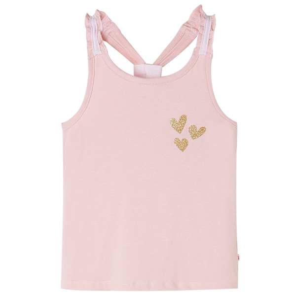 Laste top, heleroosa, 128