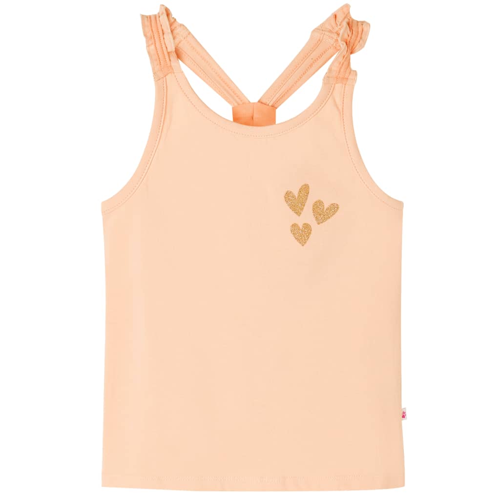 Tanktop til børn str. 92 lys orange