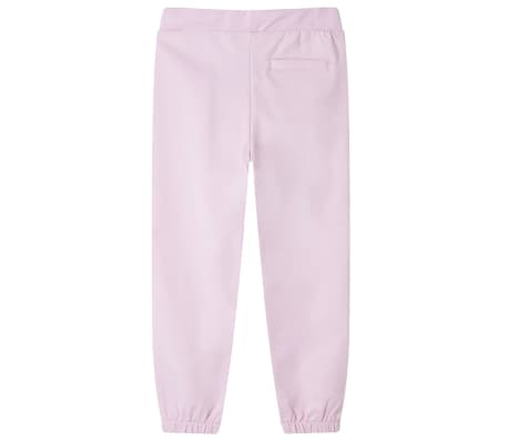 Pantalon de surv&ecirc;tement pour enfants rose clair 140