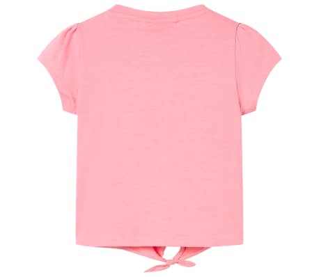 Kinder-T-Shirt Neonrosa 92