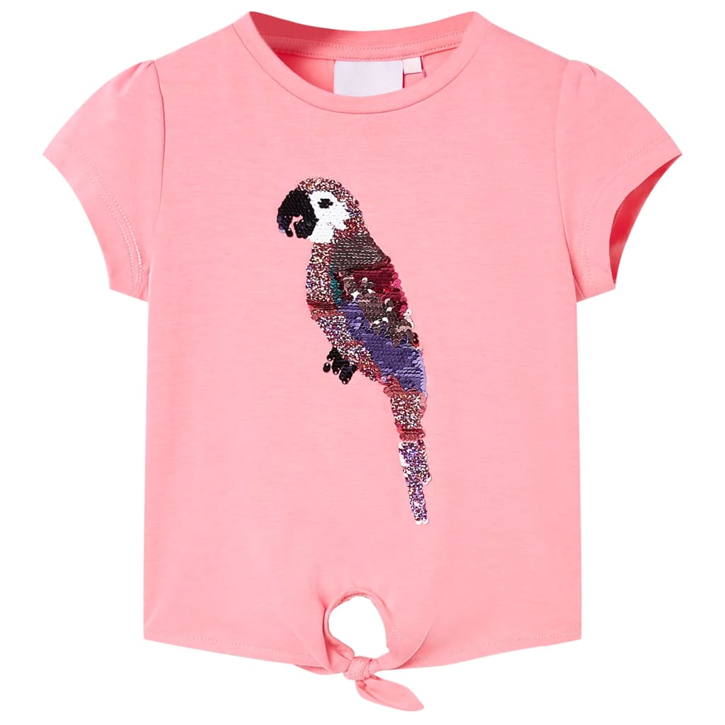 Kinder-T-Shirt Neonrosa 104