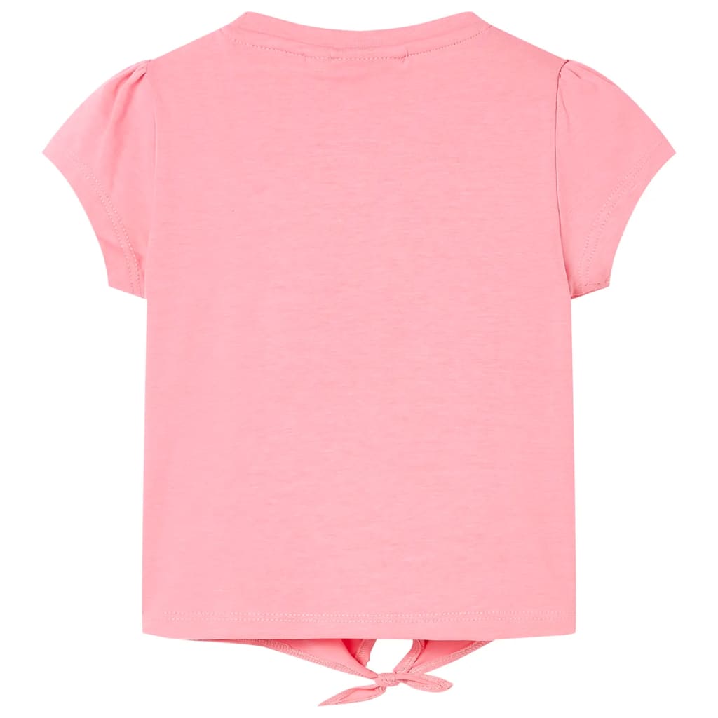vidaXL Kindershirt 140 fluorescerend roze afbeelding