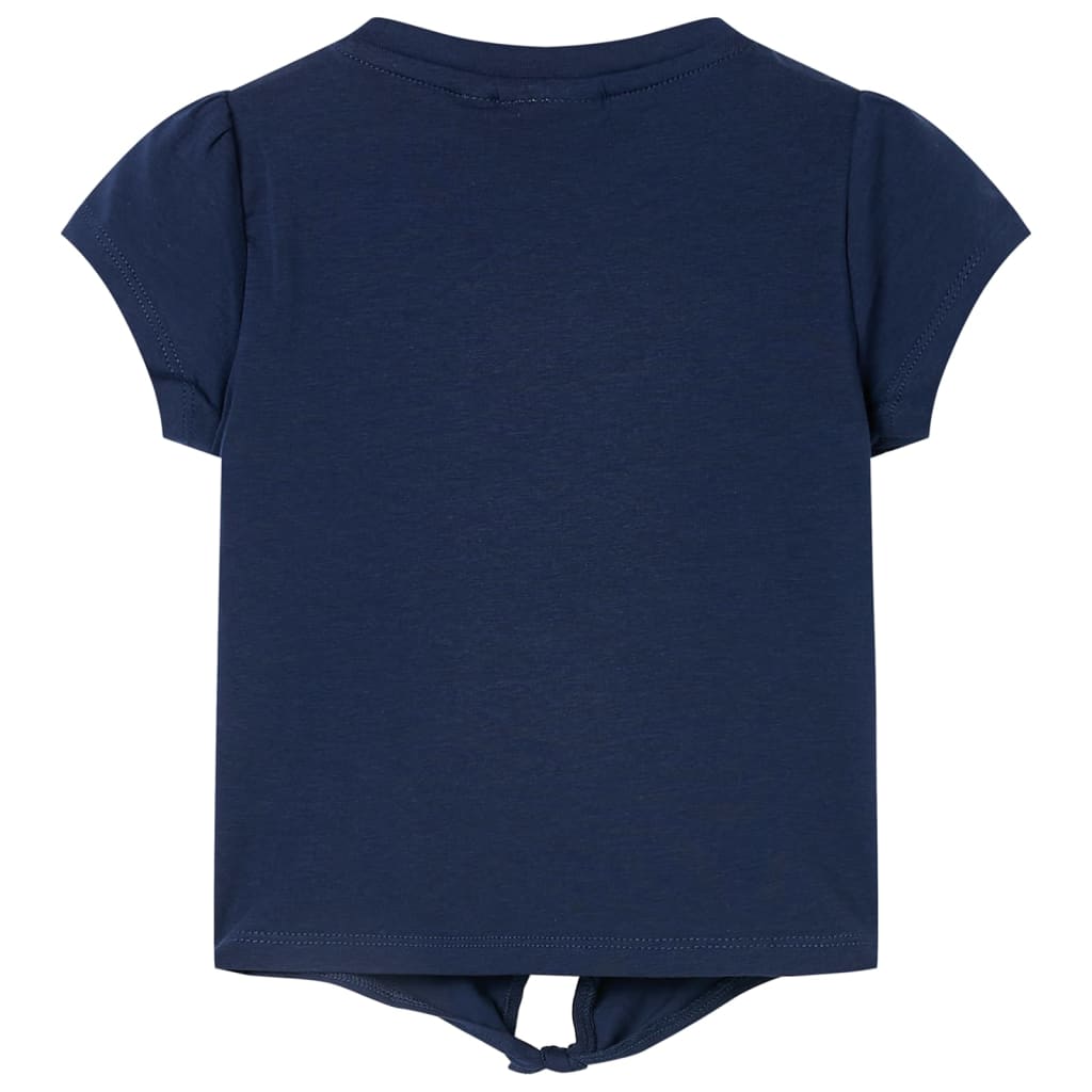 vidaXL Kindershirt 128 marineblauw afbeelding