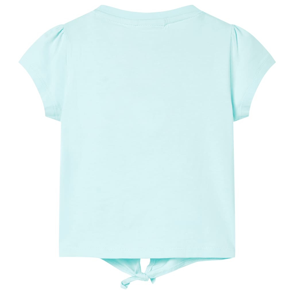 vidaXL Kindershirt 92 lichtzeeblauw afbeelding