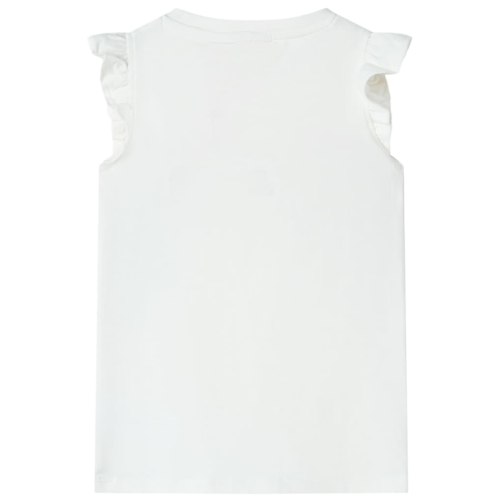 vidaXL Kindershirt 104 ecru afbeelding