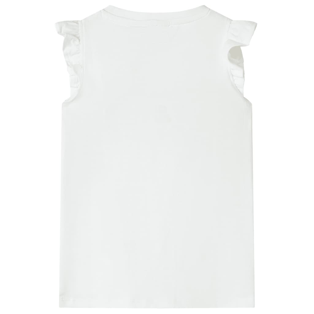 vidaXL Kindershirt 116 ecru afbeelding