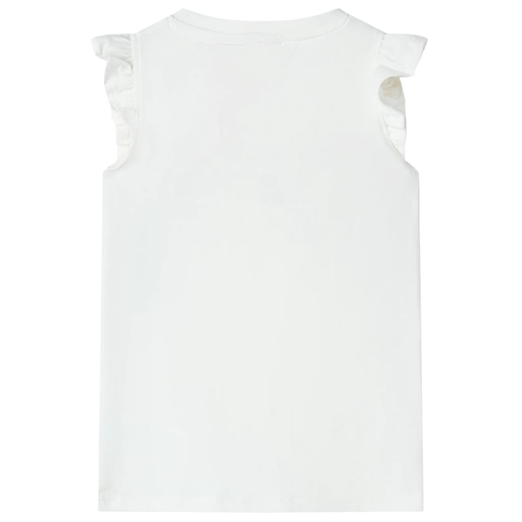 vidaXL Kindershirt 140 ecru afbeelding