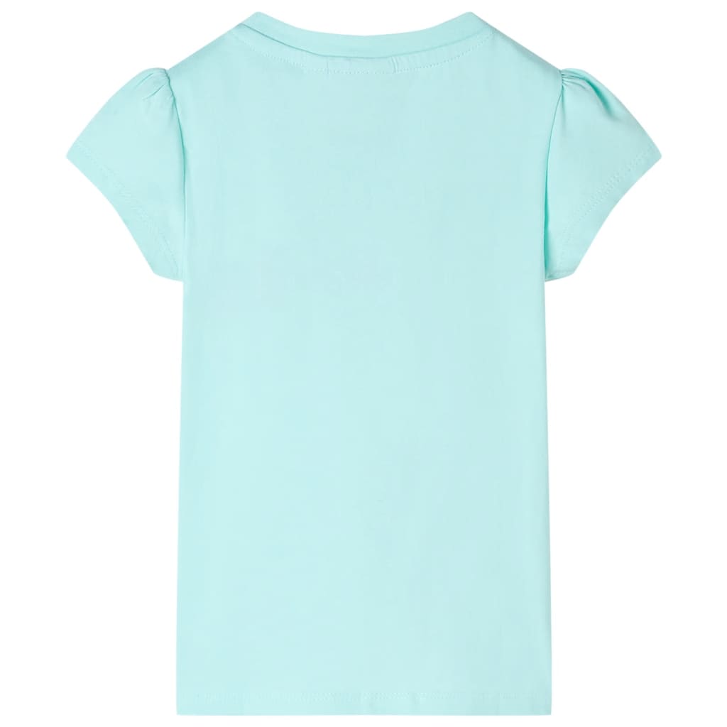 vidaXL Kindershirt 92 lichtzeeblauw afbeelding