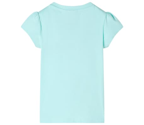 Kindershirt 140 lichtzeeblauw
