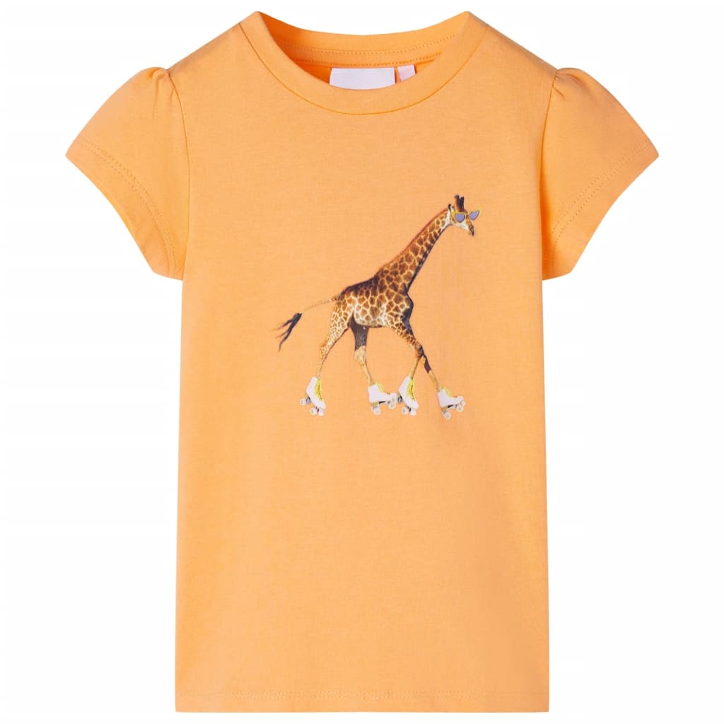 Tricou pentru copii, portocaliu aprins, 104