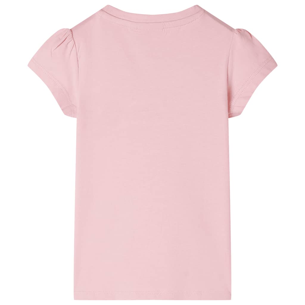 vidaXL Kindershirt 128 lichtroze afbeelding