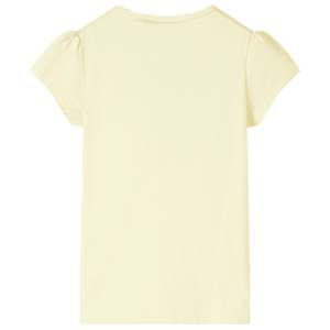 T-shirt pour enfants jaune tendre 140