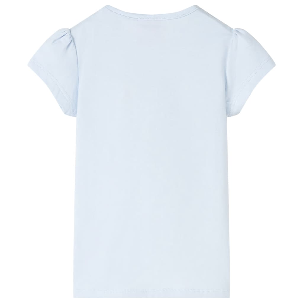 vidaXL Kindershirt 92 lichtblauw afbeelding
