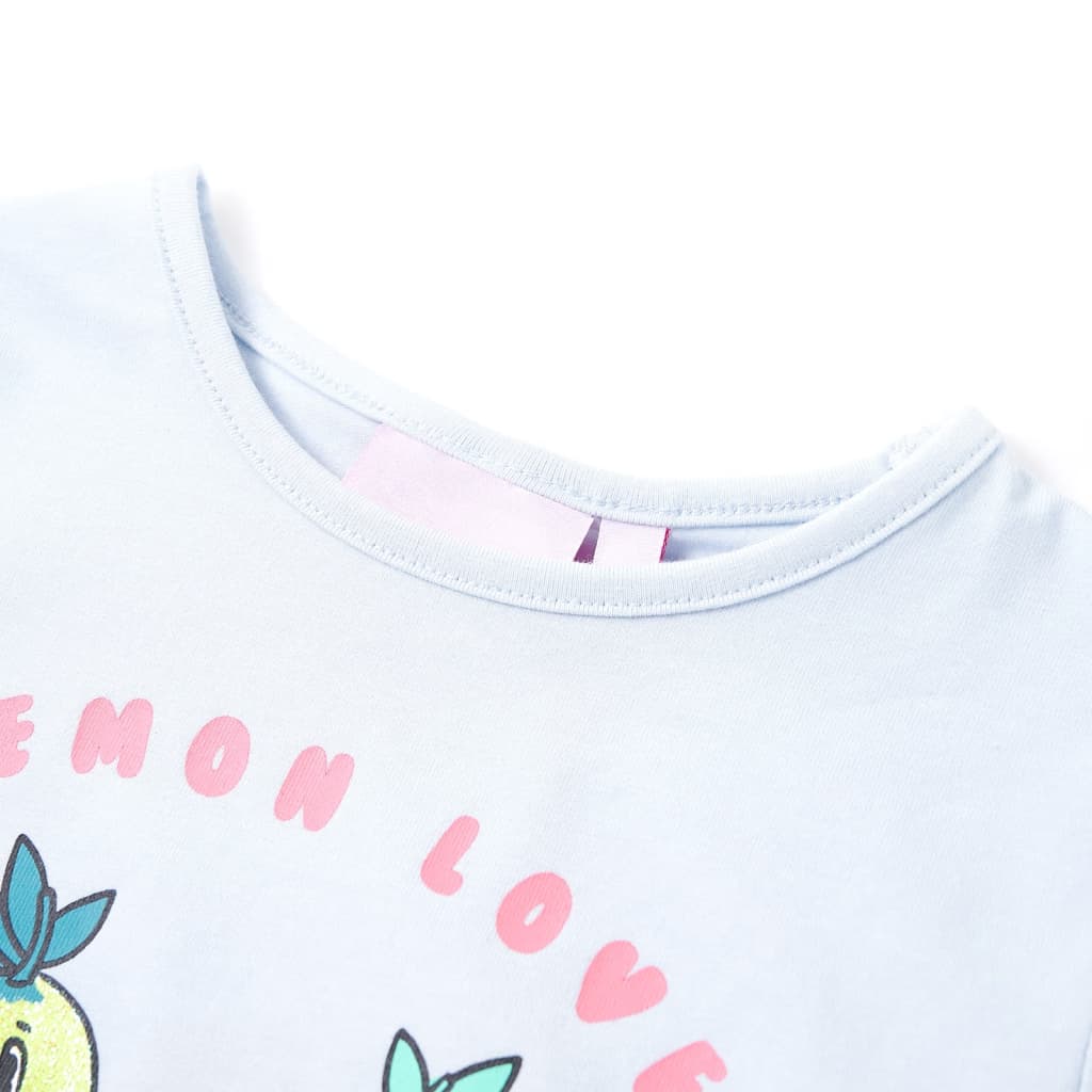 Thumbnail - vidaXL Kinder-T-Shirt Hellblau 116