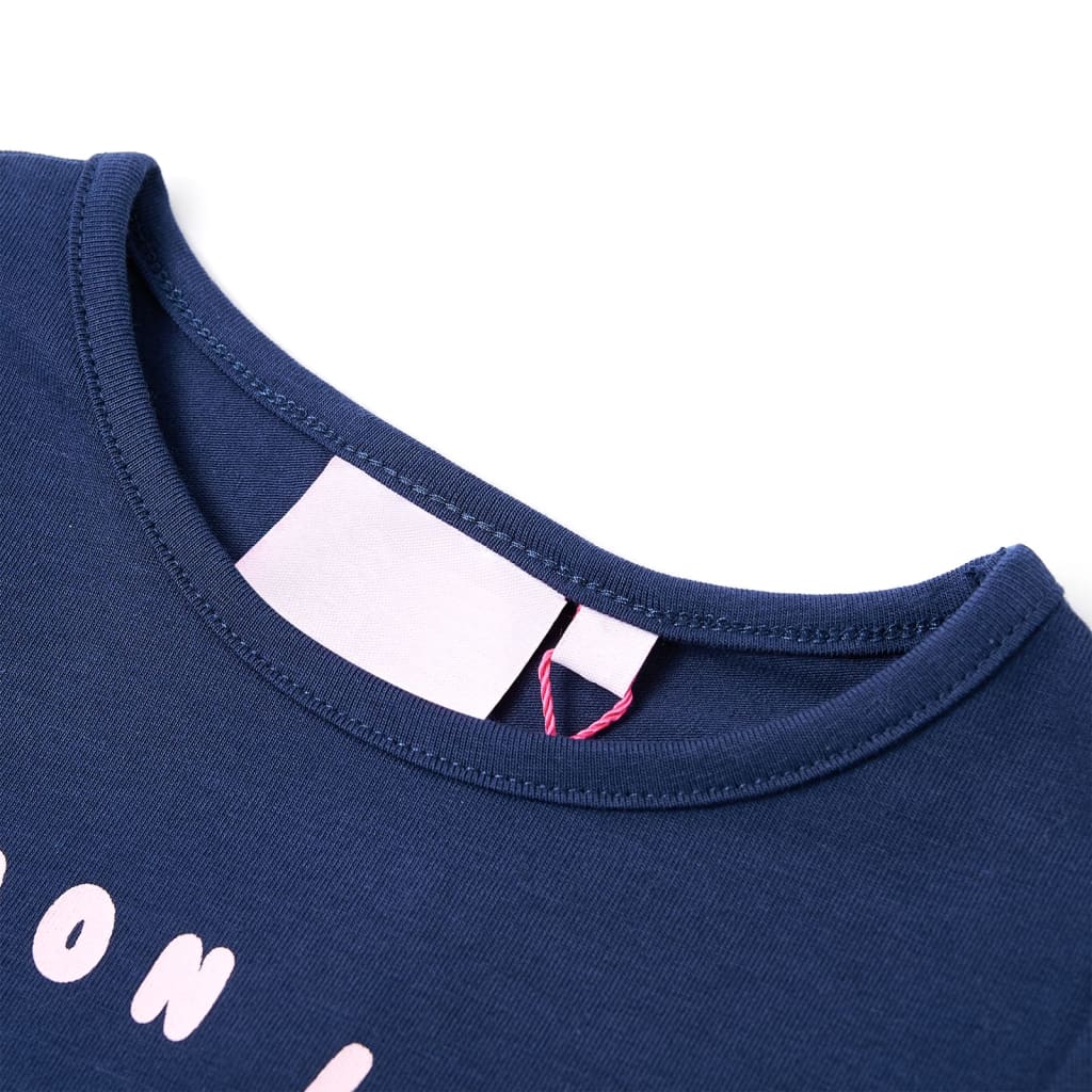 Thumbnail - vidaXL Kinder-T-Shirt Marineblau 92