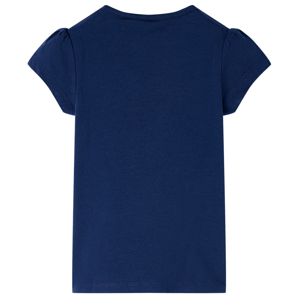 vidaXL Kindershirt 104 marineblauw afbeelding