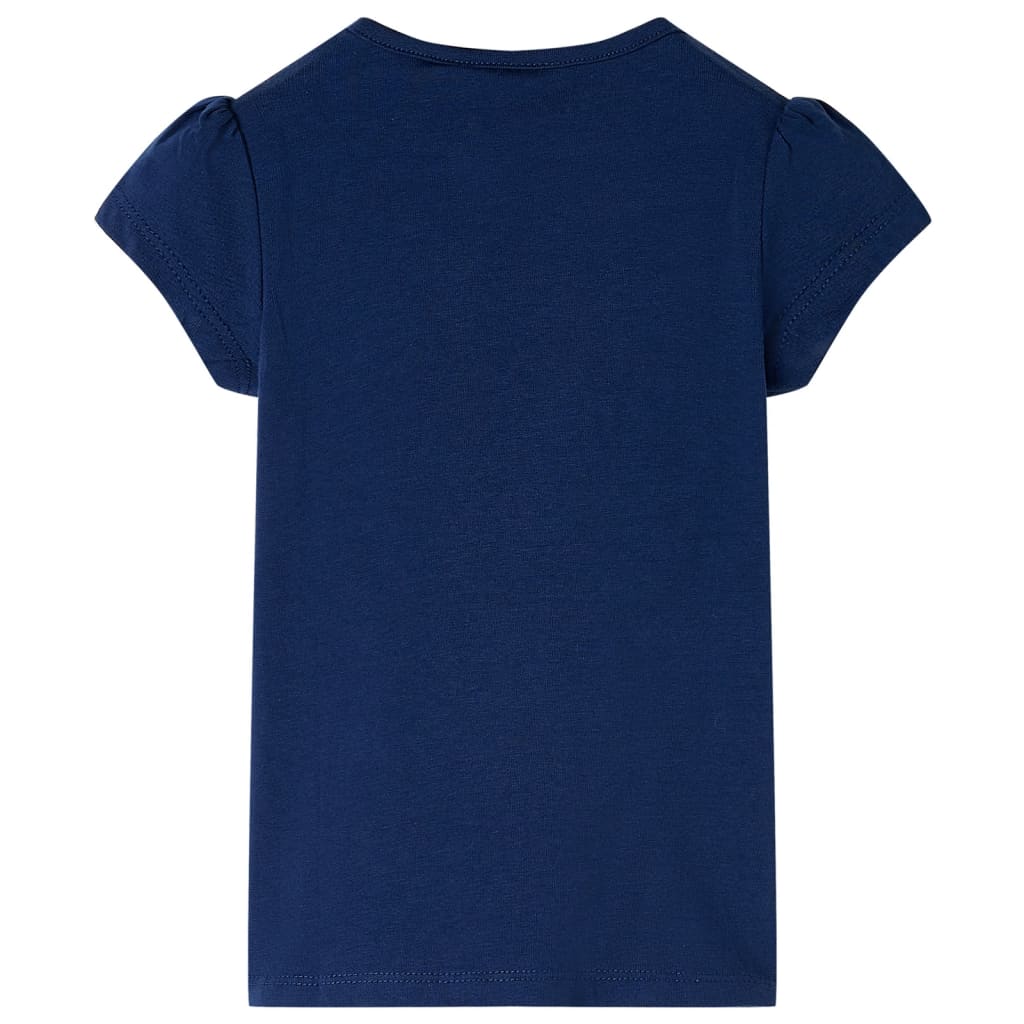 vidaXL Kindershirt 140 marineblauw afbeelding