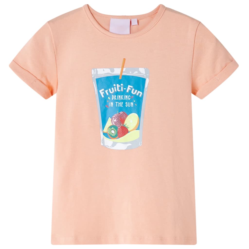 vidaXL Kinder-T-Shirt Hellorange 92