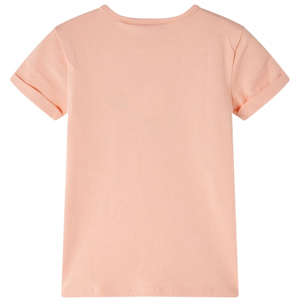 vidaXL Kindershirt 92 lichtoranje afbeelding