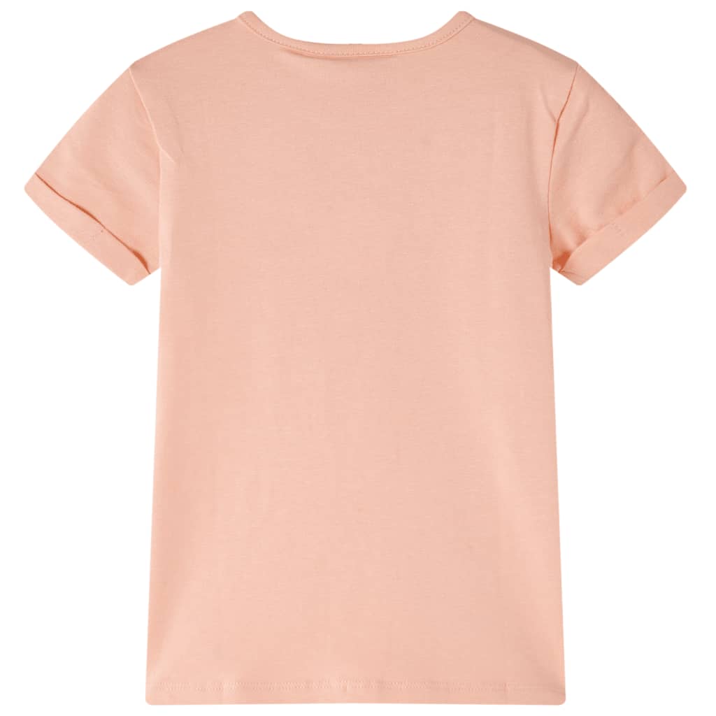 vidaXL Kindershirt 116 lichtoranje afbeelding