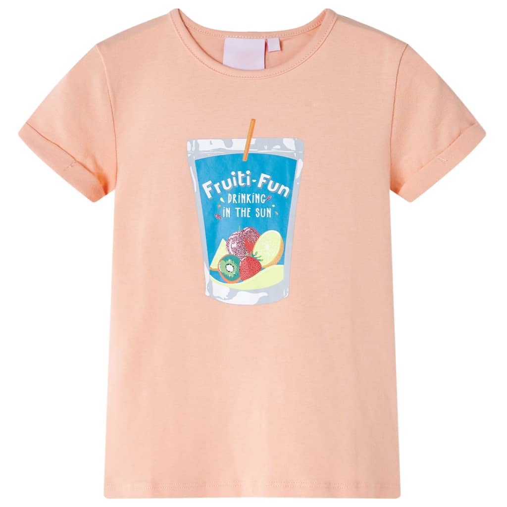 vidaXL Kinder-T-Shirt Hellorange 140