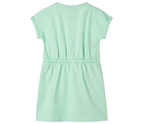 Barnekjole med snor knallgr&oslash;nn 92