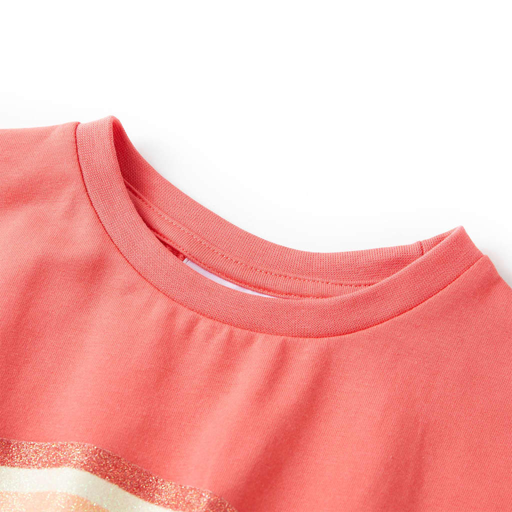 Thumbnail - vidaXL Kinderkleid mit Kordelzug Korallenrosa 92