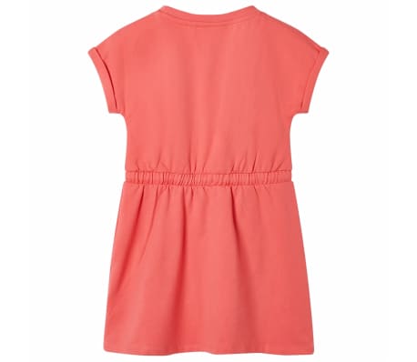 Barnekjole med snor korall 92