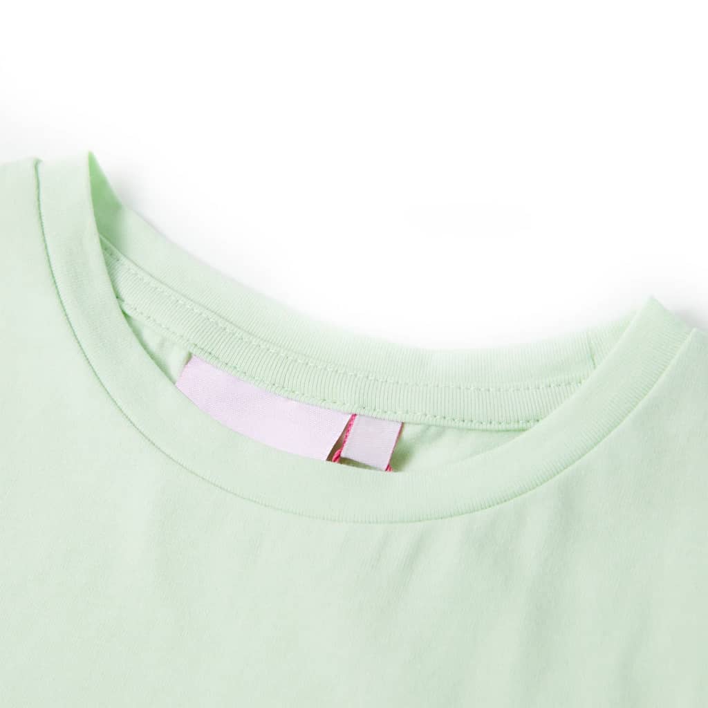 Thumbnail - vidaXL Kinder-T-Shirt mit Flügelärmeln Zartgrün 140