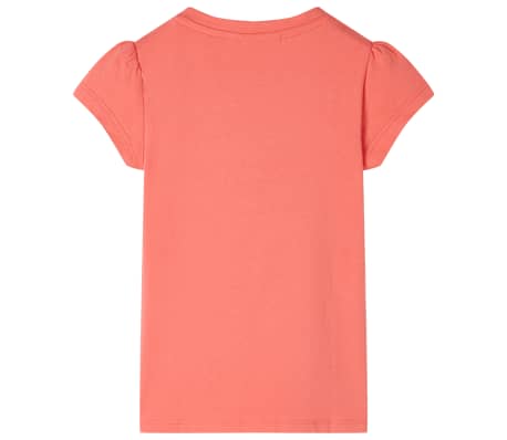 T-skjorte for barn med korte ermer korall 92