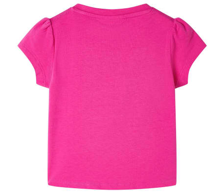 Kinder-T-Shirt Dunkelrosa 128