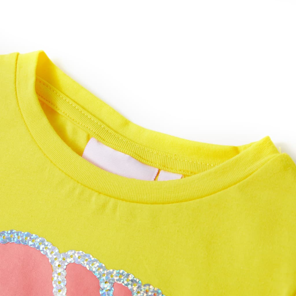 Thumbnail - vidaXL Kinder-T-Shirt Gelb 104