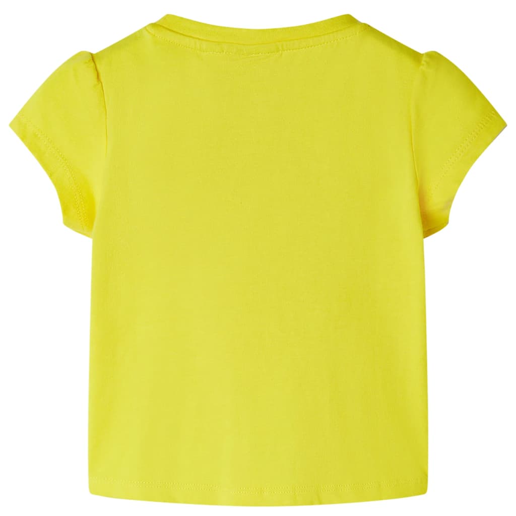 vidaXL Kindershirt 128 geel afbeelding