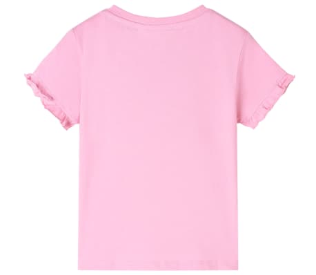 T-shirt enfants &agrave; manches courtes rose vif 92