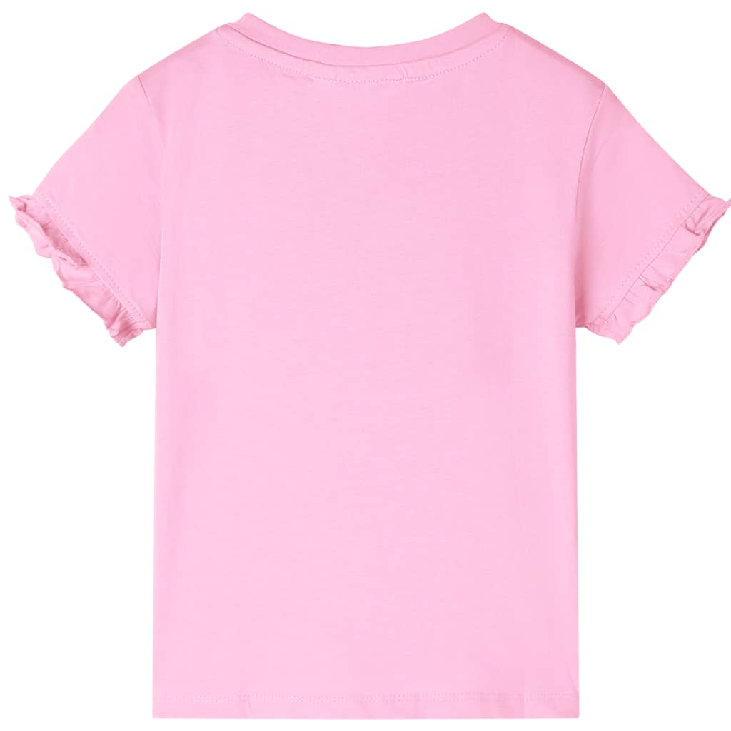 vidaXL Kindershirt met korte mouwen 140 felroze afbeelding