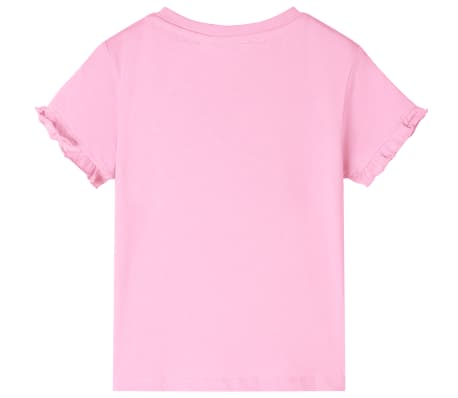 Kinder-Kurzarmshirt Hellrosa 140