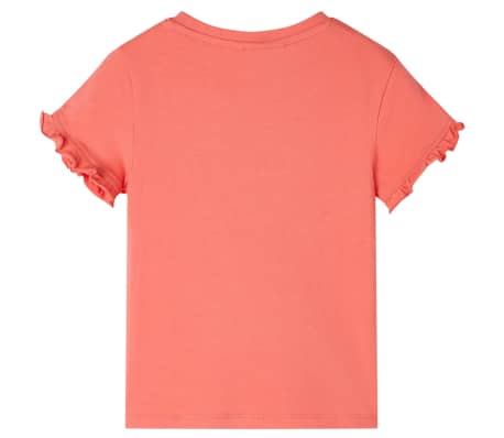 T-skjorte for barn med korte ermer korall 92